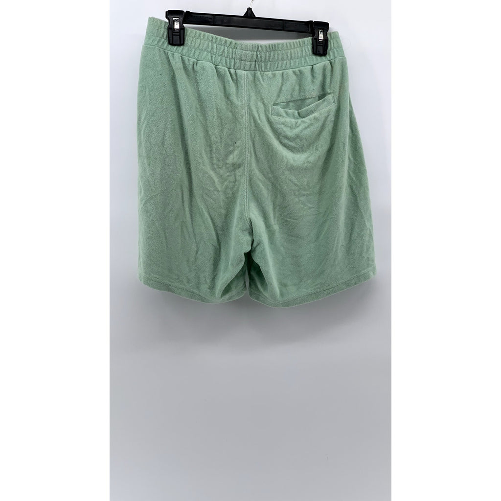 H&M Women's Mint Green Textured Relaxed Fit Shorts SZ S
