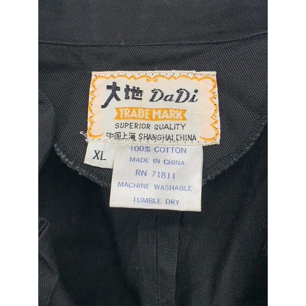 DADI Men's Black Button-Up Long Sleeve Casual Shirt SZ XL