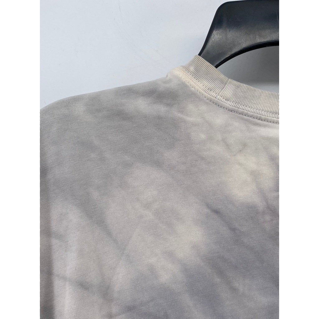 NIKE Women's Gray-White Tie-Dye We Take You Higher Cut-Off SThe Nike Tee SZ L