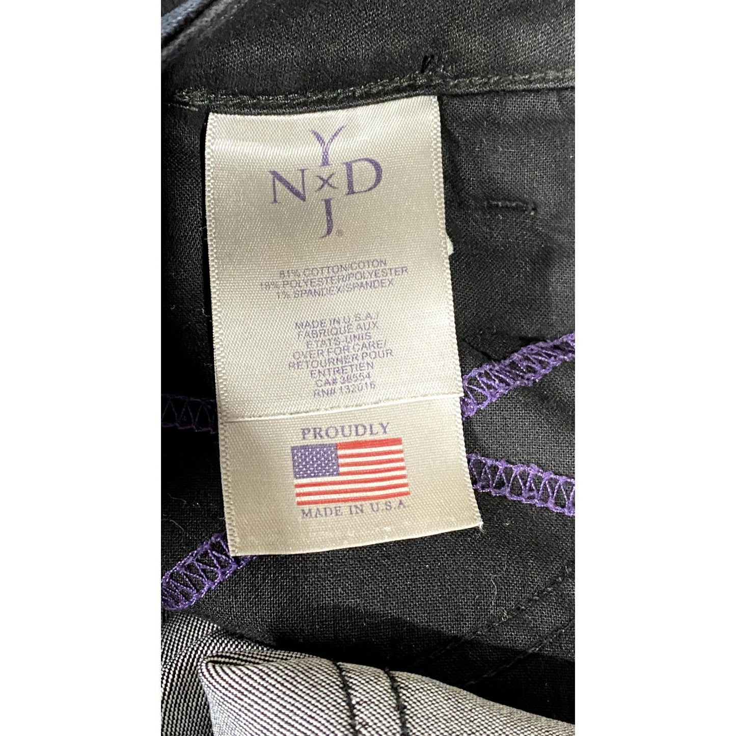 NYDJ Women's Petite Black Solid Straight-Leg Denim Leggings SZ 6P