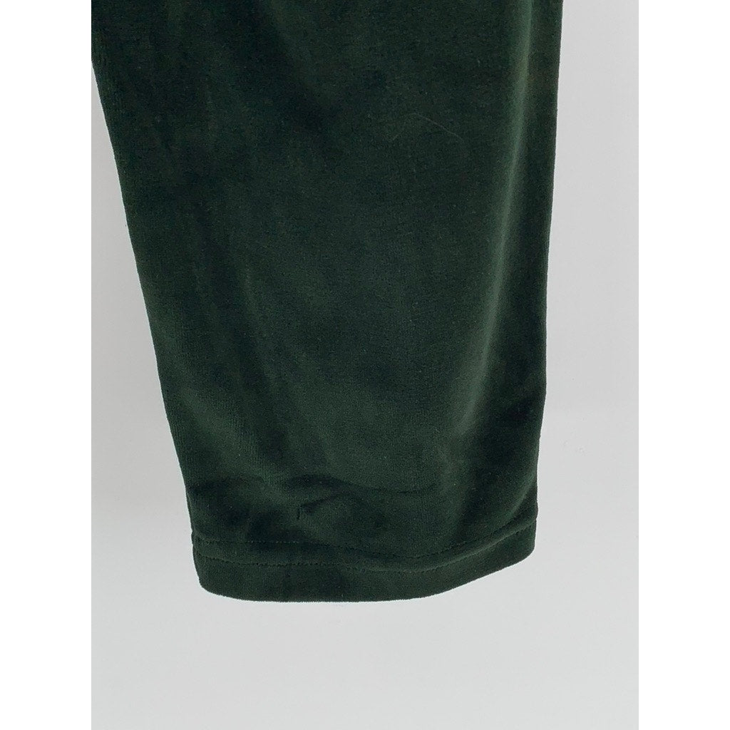 JONES WEAR Women's Dark Green Velour Sweatpants SZ L