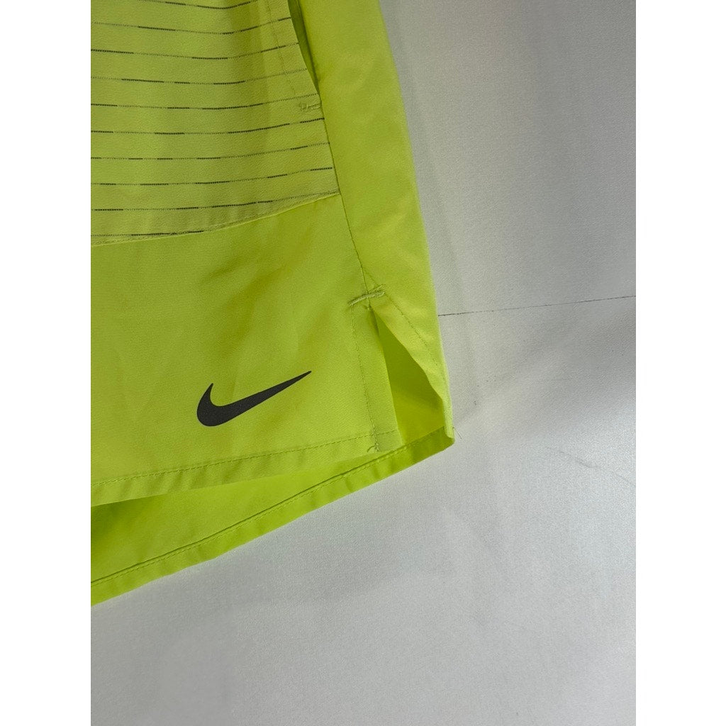 NIKE Men's Lime Yellow Dri-Fit Flex Stride Run Division 5" Shorts SZ XL