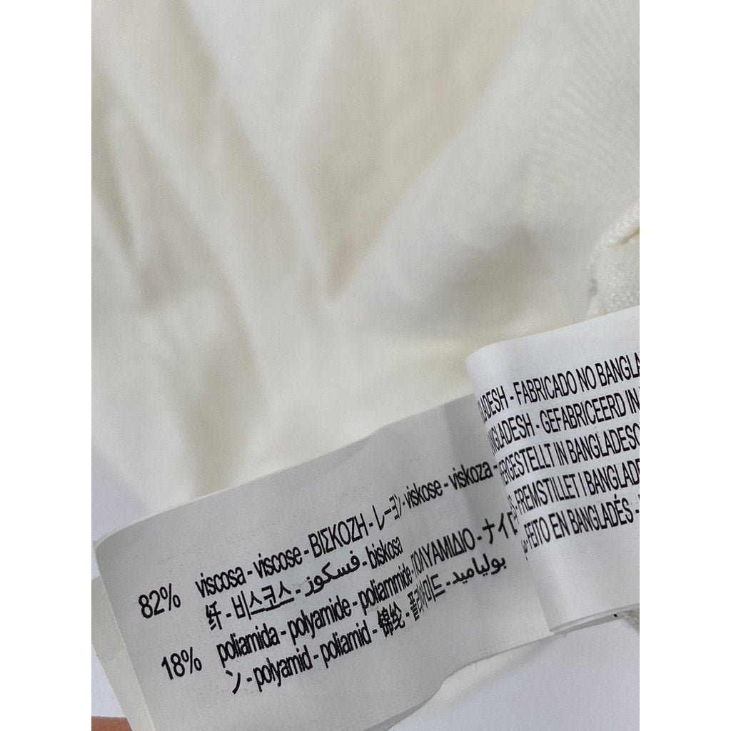 ZARA Men’s Cream Knit Long Sleeve Turtleneck Sweater SZ S