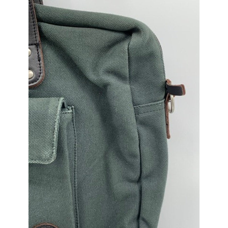 ENTER Classic Collection Green Canvas Messenger Bag