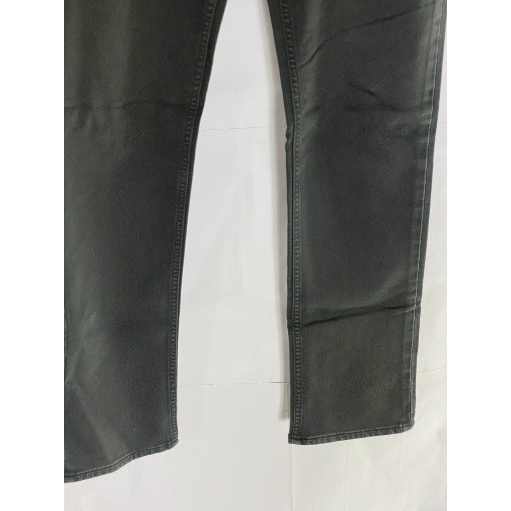 BANANA REPUBLIC Men's Dark Gray Slim-Fit Aiden Traveler Five-Pocket Pant SZ32X32