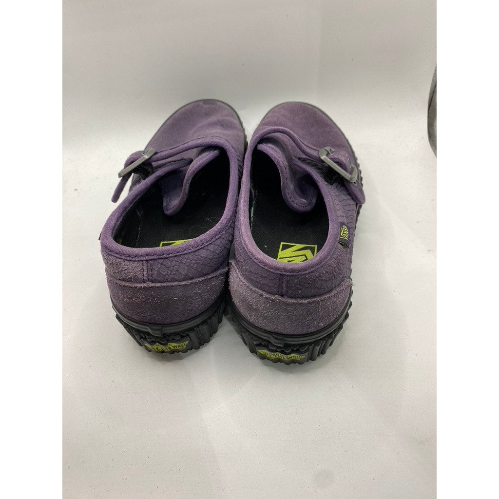VANS Unisex Purple Faux Suede Textured Platform Creeper Sneakers SZ M5/W6.5