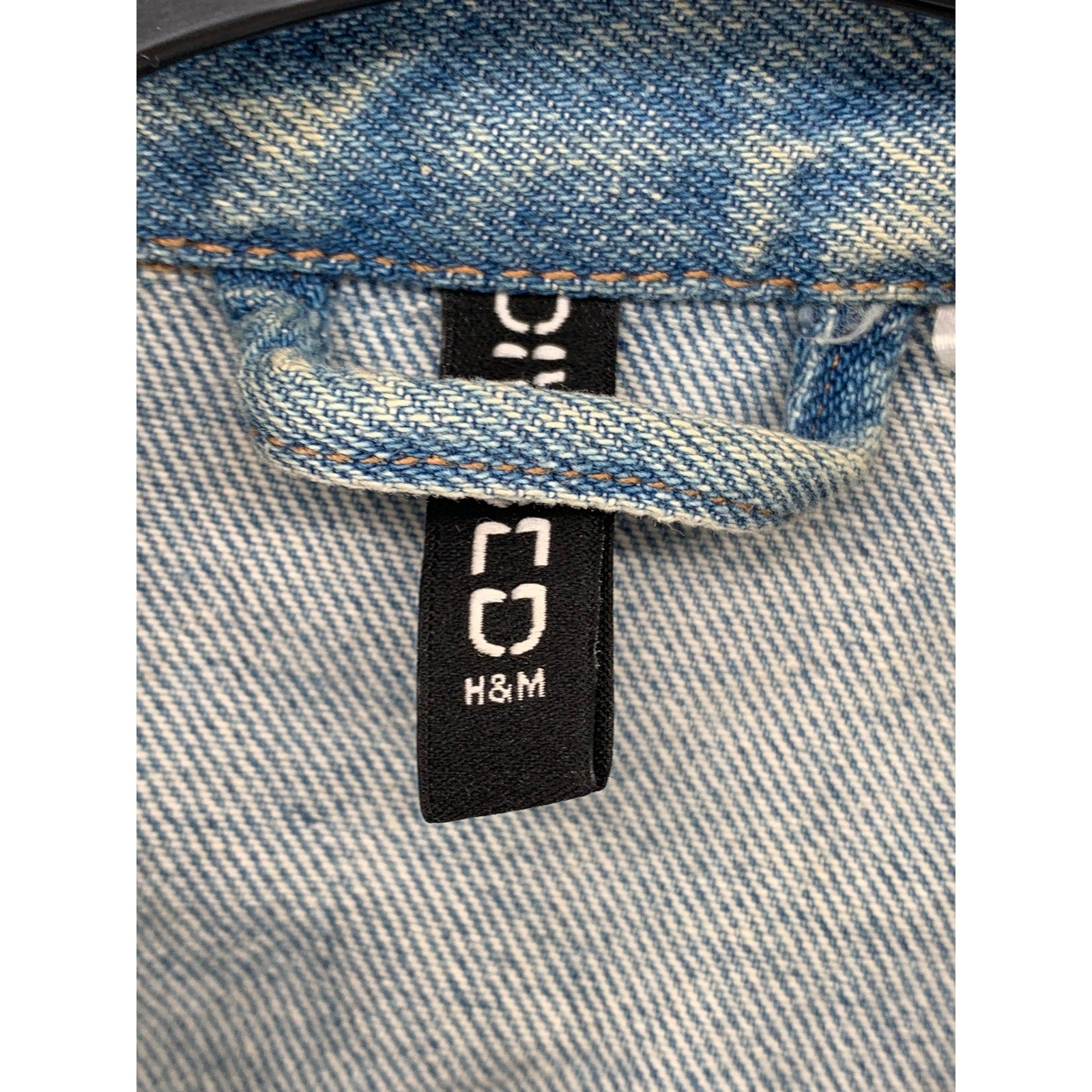 DIVIDED By H&M Women's Blue Denim Button-Up Long Sleeve Jean Jacket SZ M