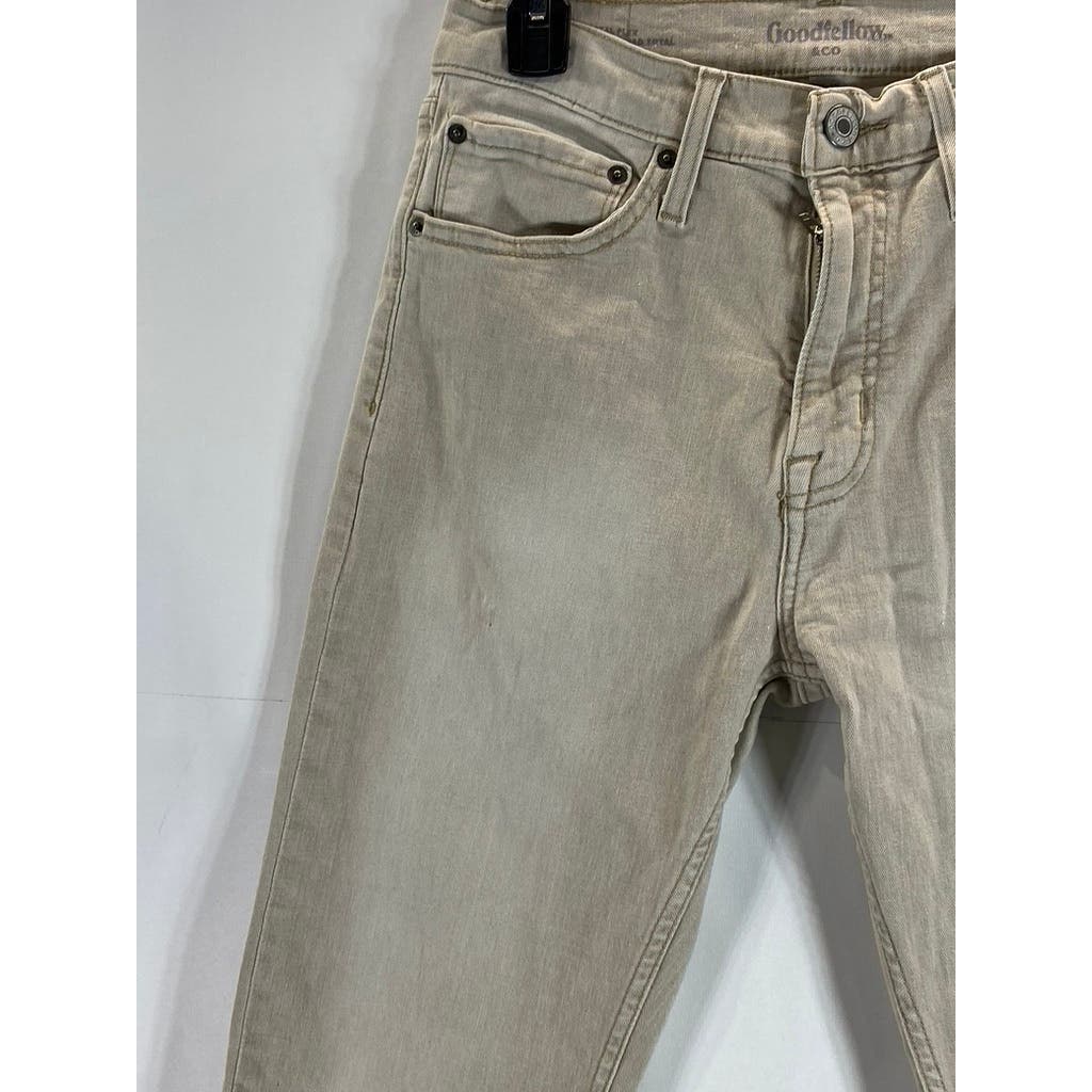 GOODFELLOW & CO Men's Beige Slim Cenido Total Flex Pant SZ 30X32