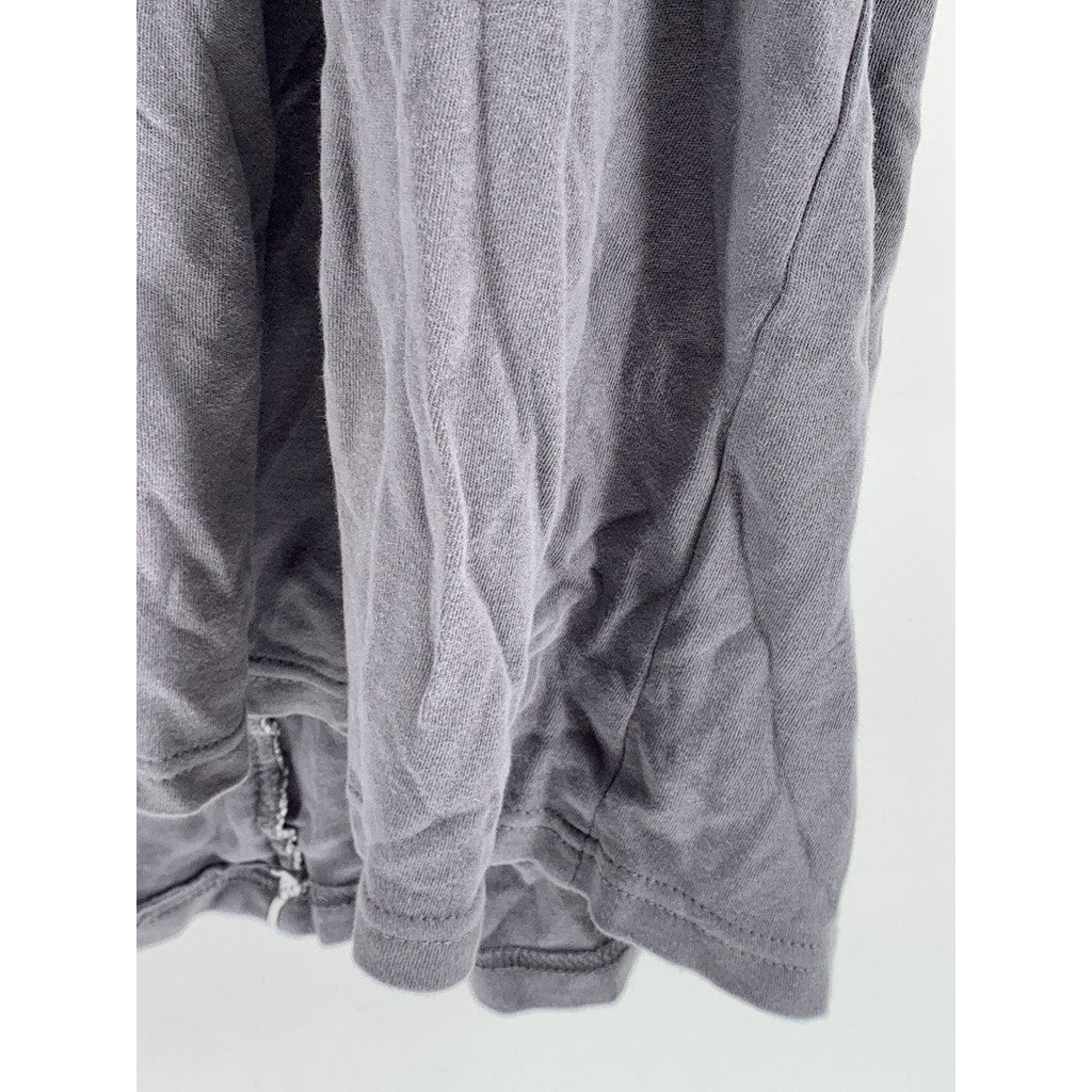 UNBRANDED Men's Gray Solid Wrap Belted Robe SZ SM