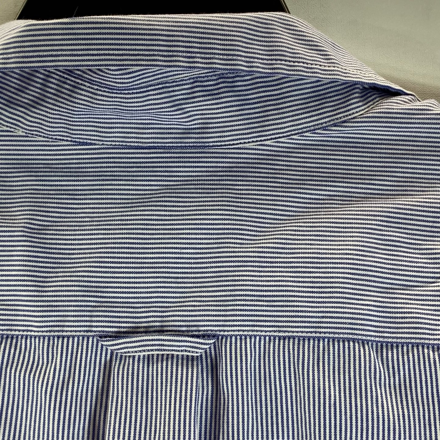 EVERLANE Men's Blue Striped Button-Up Long Sleeve Shirt SZ M