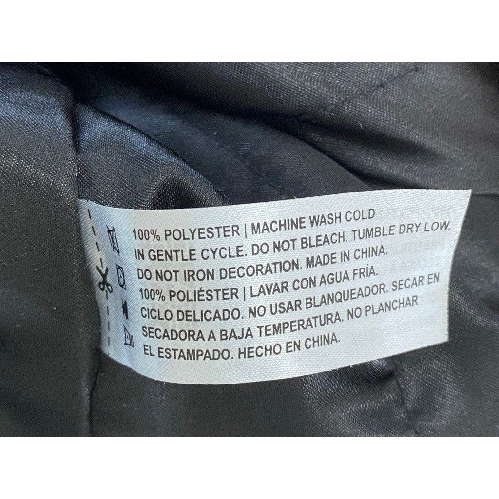 THREADFAST Unisex Adult Black Custom-Made 'The Other Two' Bomber Jacket SZ M