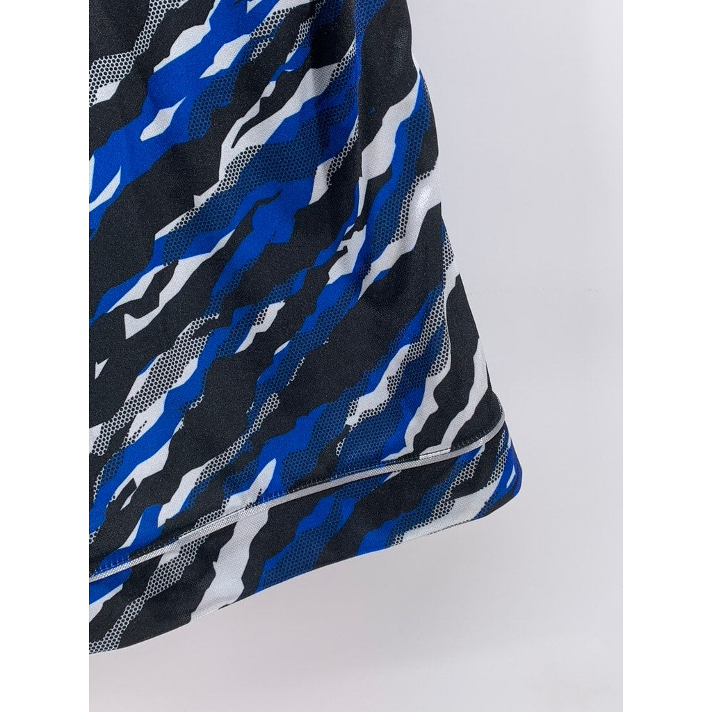 AND1 Men's Black-Blue-White Printed Basketball Shorts SZ S