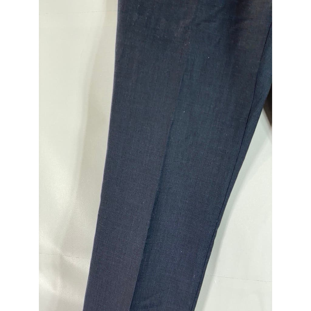 J. CREW Men's Navy Ludlow Classic-Fit Flat Front Stretch Wool Suit Pant SZ 30X32