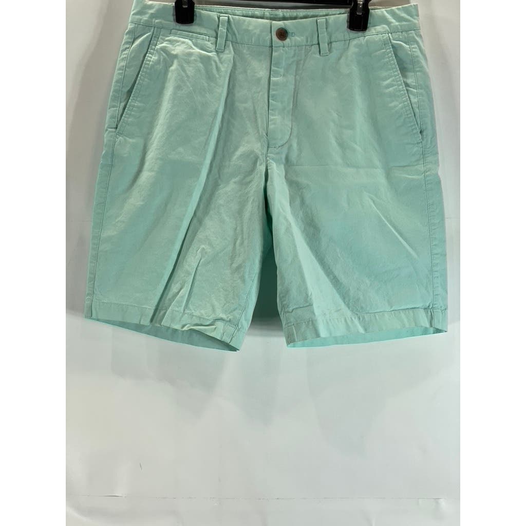 BONOBOS Men's Blue Sage Oxford Standard-Fit 9" Stretch Seasonal Chino Short SZ33