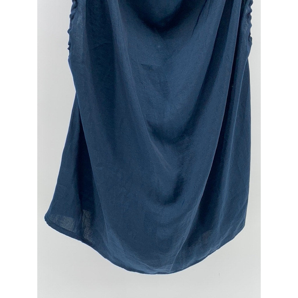 FREE PEOPLE Women's Dark Blue Tie-Shoulder Sleeveless Top SZ M