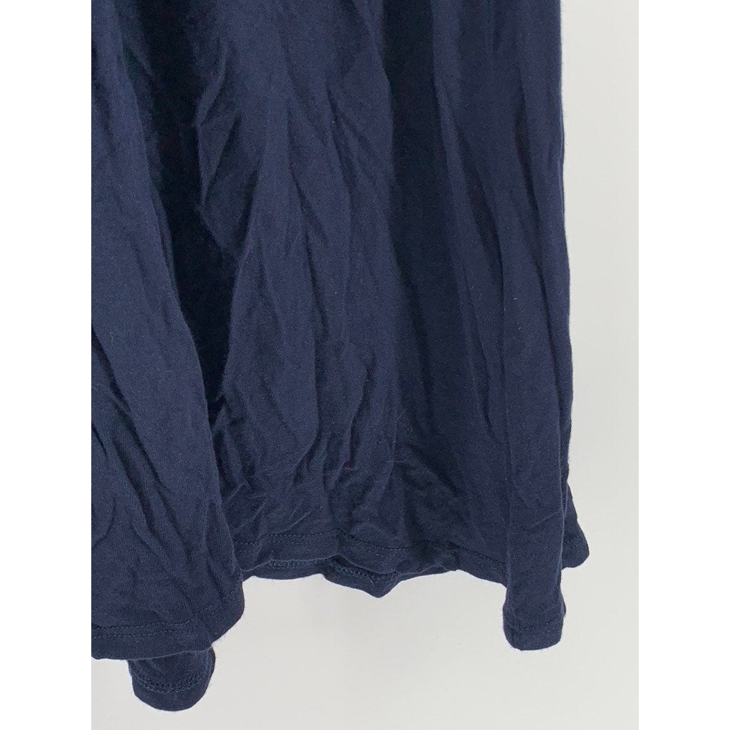 THREE DOTS Women's Navy Scoop-Neck Short Sleeve Dress SZ M