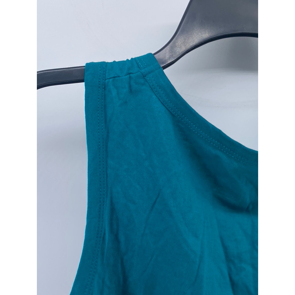 VERTICAL SPORTS Men's Blue New York Times Square Graphic Scoop-Neck Tank SZ M