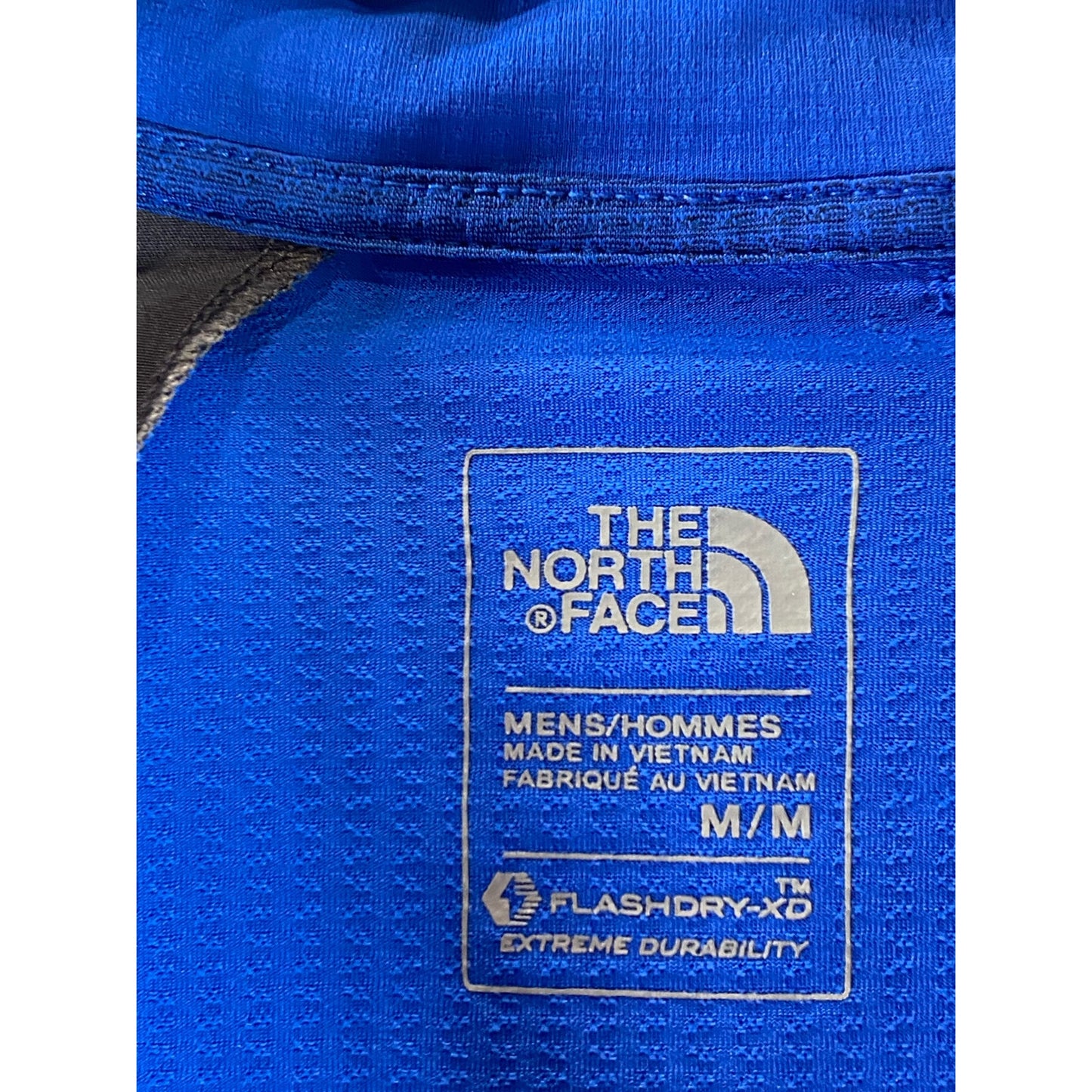 THE NORTH FACE Men's Blue/Black FlashDry Quarter-Zip Stand Collar Sweater SZ M