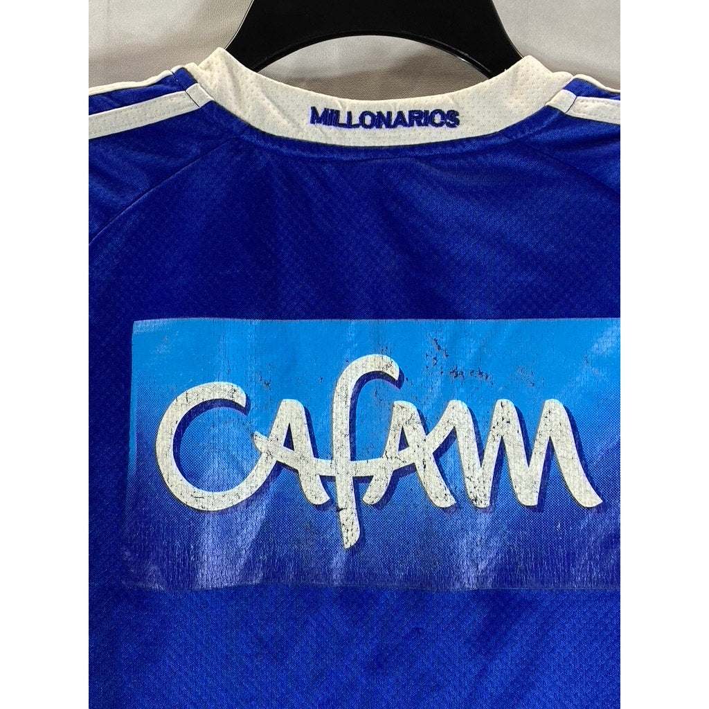 MILLONARIOS Vintage Blue/White FC Colombia 2009 Adidas Soccer Jersey SZ S