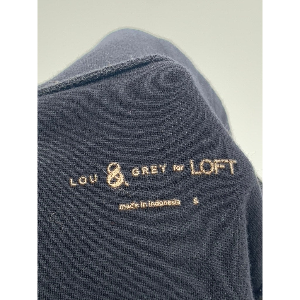 LOU & GREY FOR LOFT Women's Black Solid High-Rise Pull-On Casual Leggings SZ S