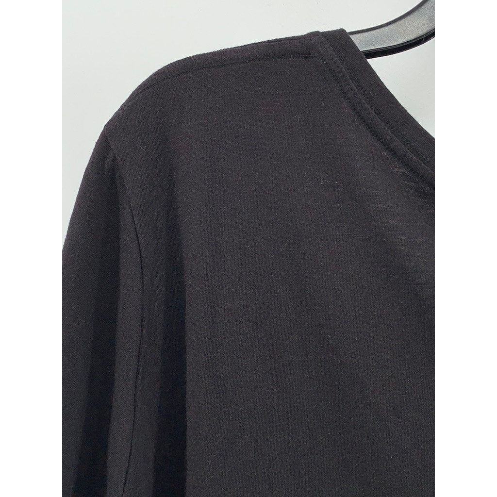 SONOMA GOODS FOR LIFE Women's Plus Black V-Neck Everyday Tee SZ 2X
