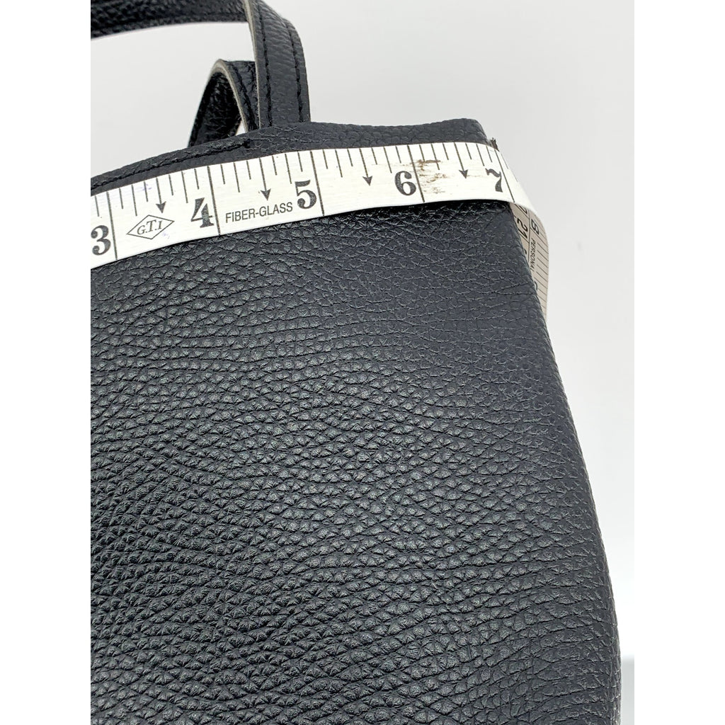 UNBRANDED Women's Black Faux Leather Small Crossbody Bag
