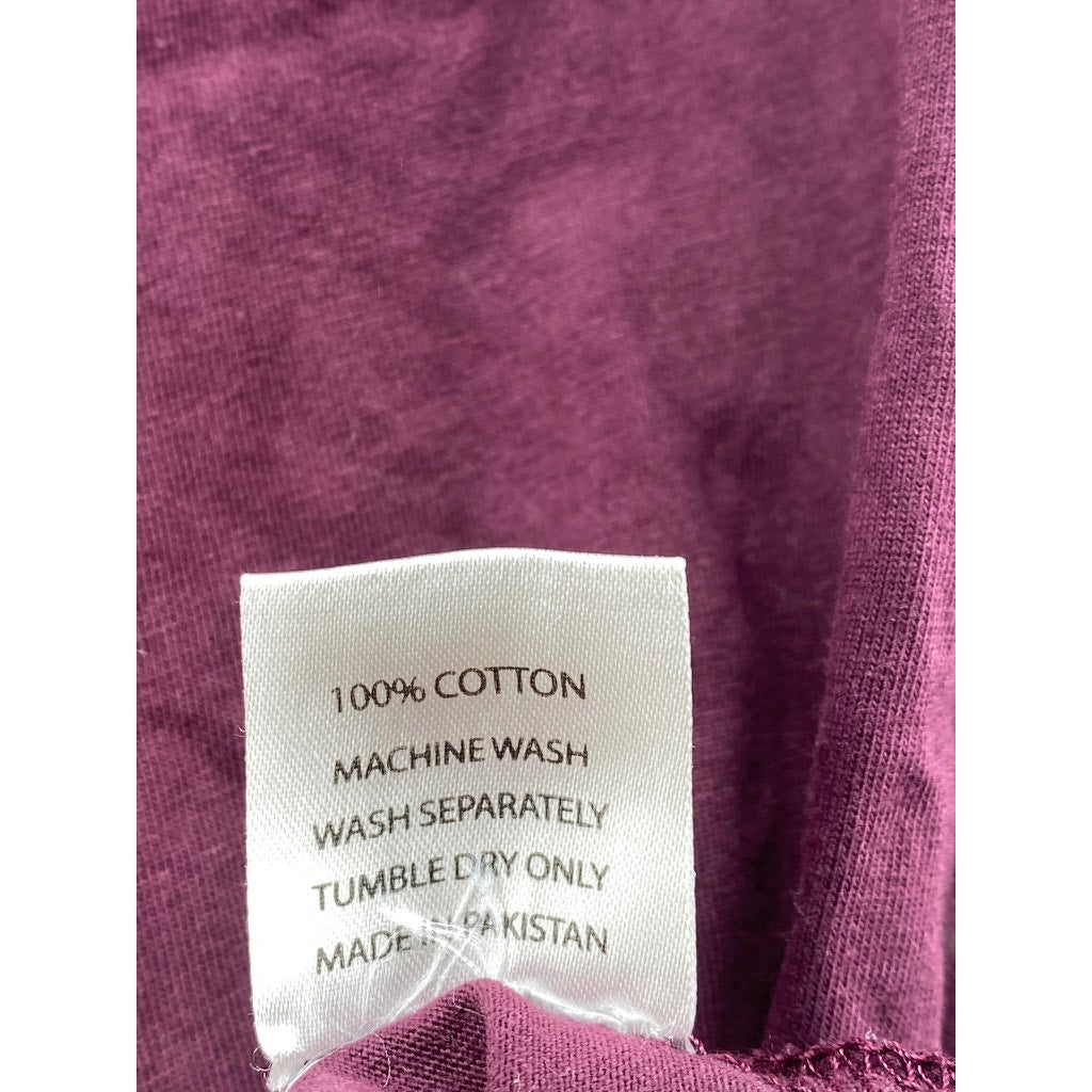 YOUNGLA Men's Plum Crewneck Pullover Sleeveless Casual Shirt SZ M