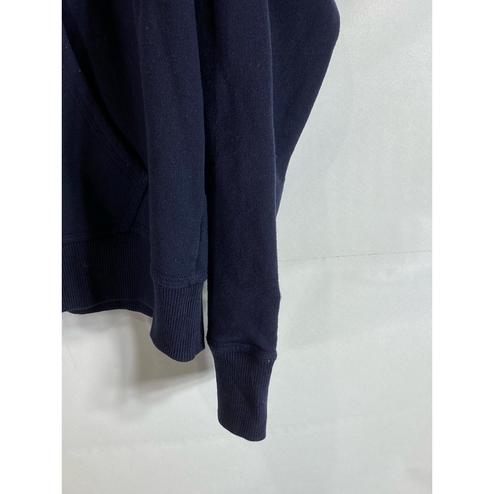 CHAMPION Men’s Navy Solid Hooded C-Logo Zip-Up Sweatshirt SZ XL