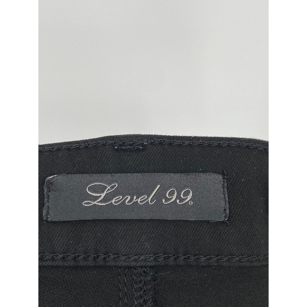 LEVEL 99 Women's Black Stretch Skinny-Leg Five-Pocket Jeans SZ 28/6