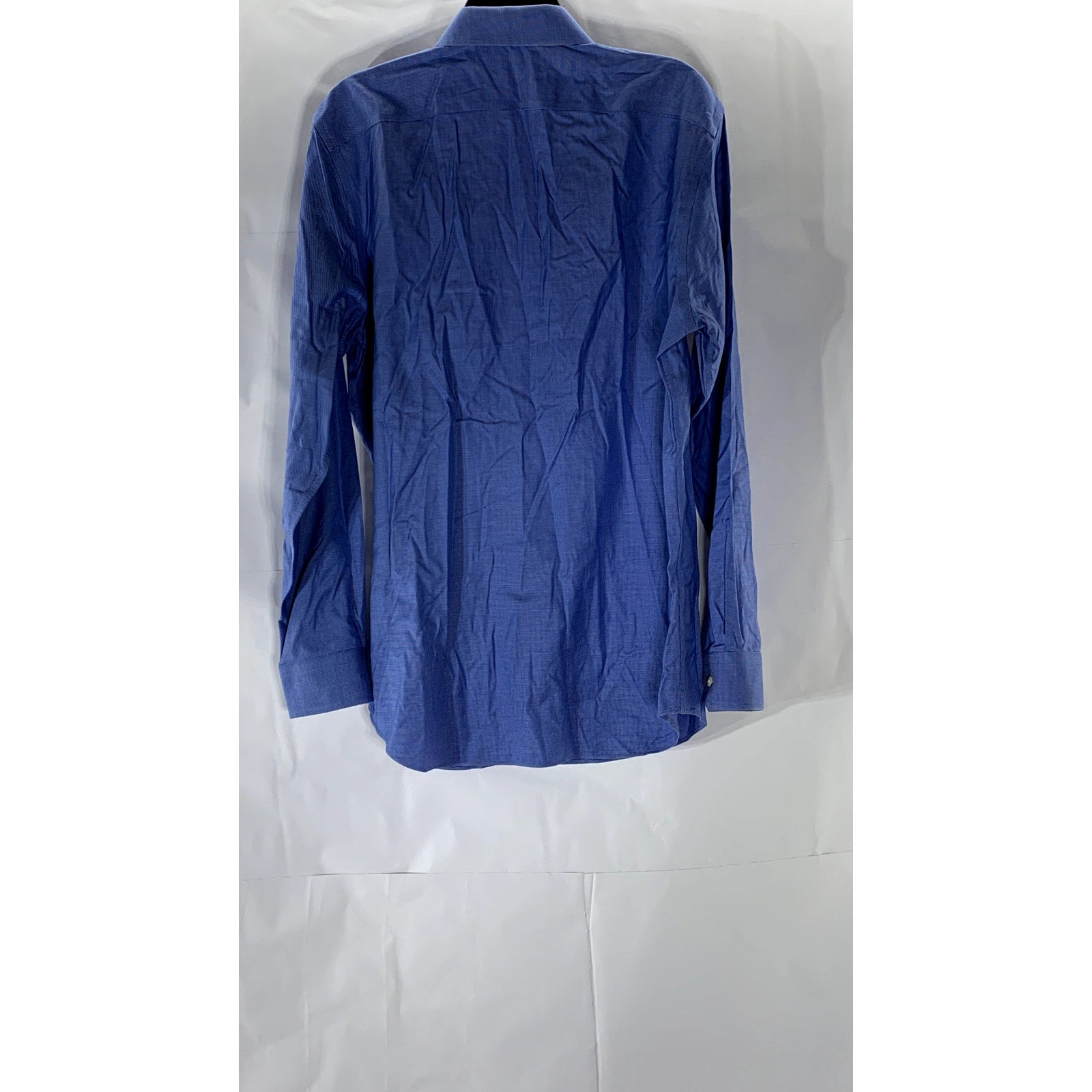 BANANA REPUBLIC Men's Blue Tailored Slim-Fit Button-Up Long Sleeve Shirt SZ L