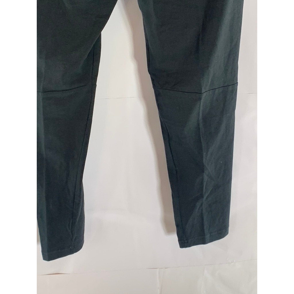 ADIDAS Women's Black/White Essential Linear Pull-On Tights SZ L