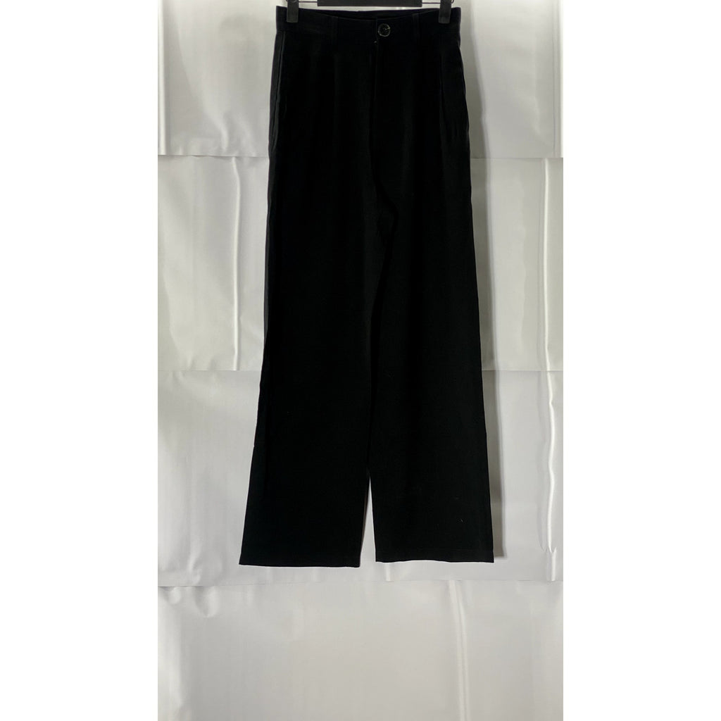 NICKILAM Women's Black Solid Straight-Leg Dress Pants SZ S