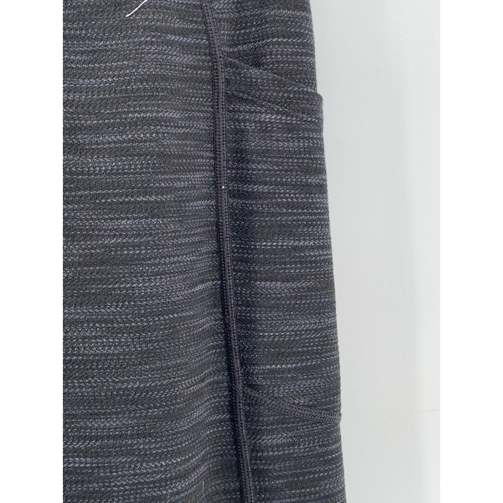MONDETTA Women's Charcoal Printed Performance Luxury Leggings SZ M