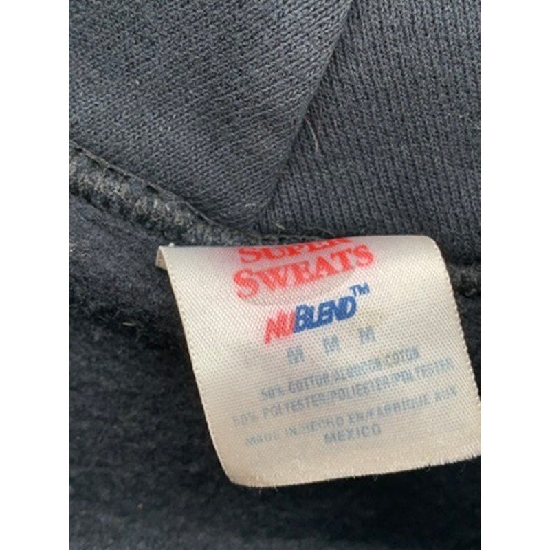 JERZEES Men’s Black Vintage Graphic Hoodie SZ M