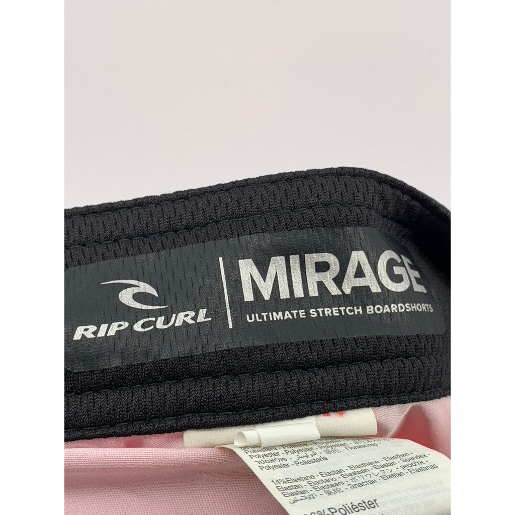 RIP CURL Men's Red Mirage Surf Board Shorts SZ 34(L)