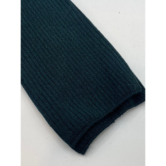 LEGMOGU'E Women's Dark Green Chunky Knit Textured Over The Knee Socks SZ OS