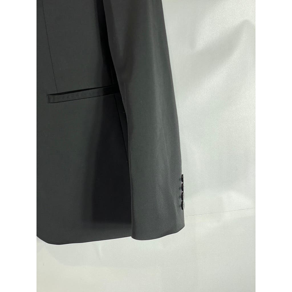 ZARA Men's Black Solid two-Button Blazer SZ 38