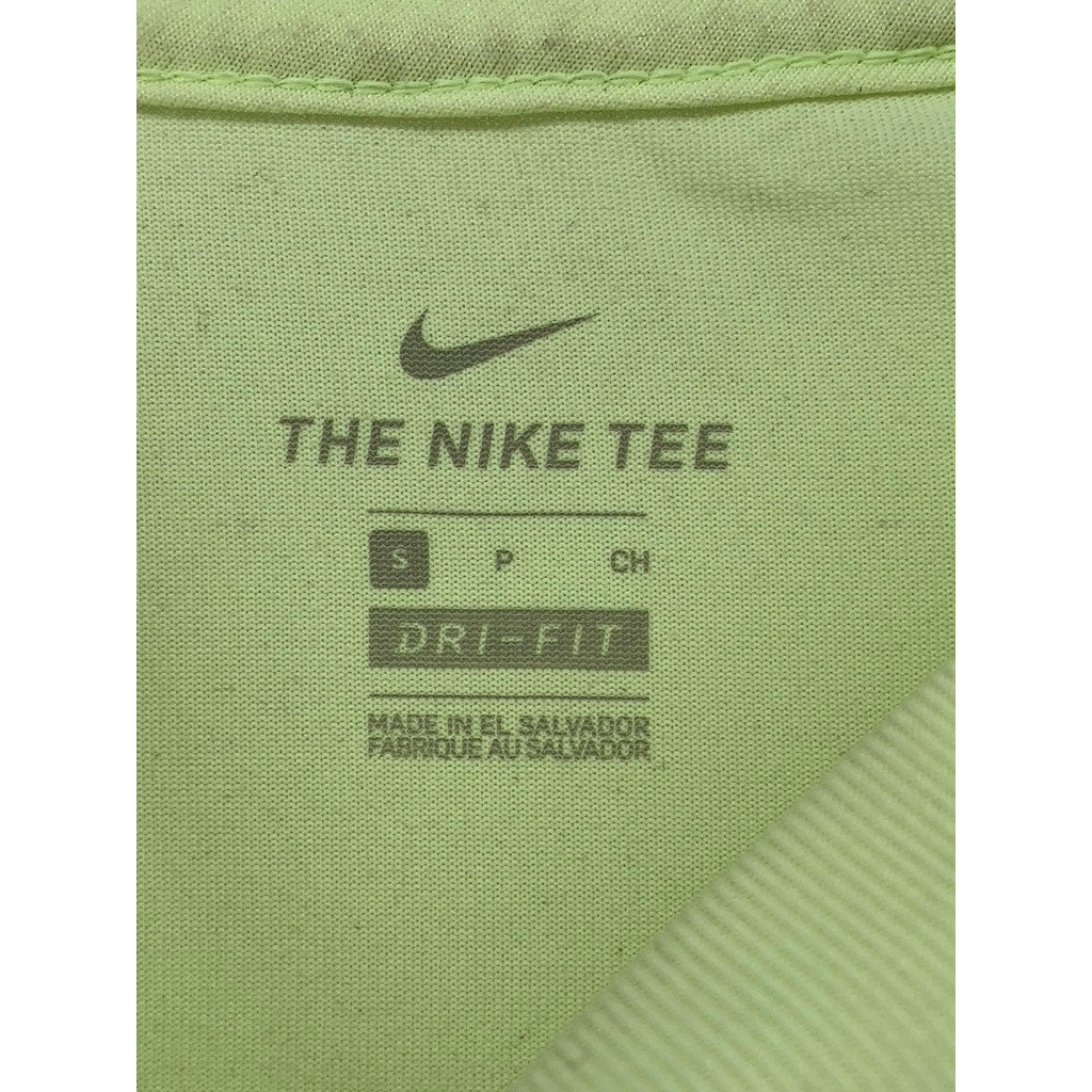 NIKE Women's Lime Green Dri-Fit Crewneck Short Sleeve Active Top SZ S