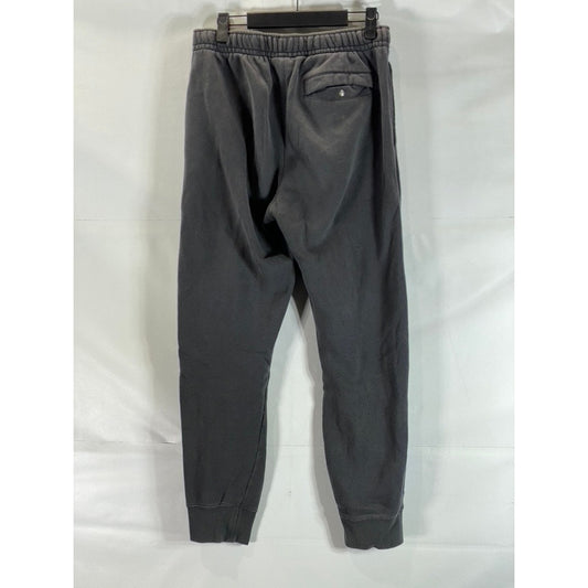 NIKE Women's Gray Club Fleece Swoosh Logo Drawstring Pull-On Sweatpants SZ S