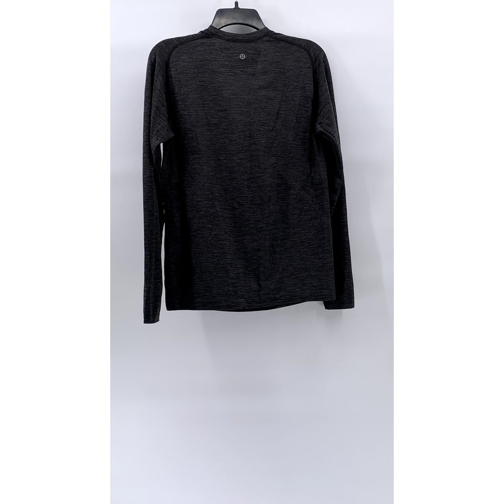 LULULEMON Women's Charcoal Gray Heather Crewneck Long Sleeve Active Top SZ S