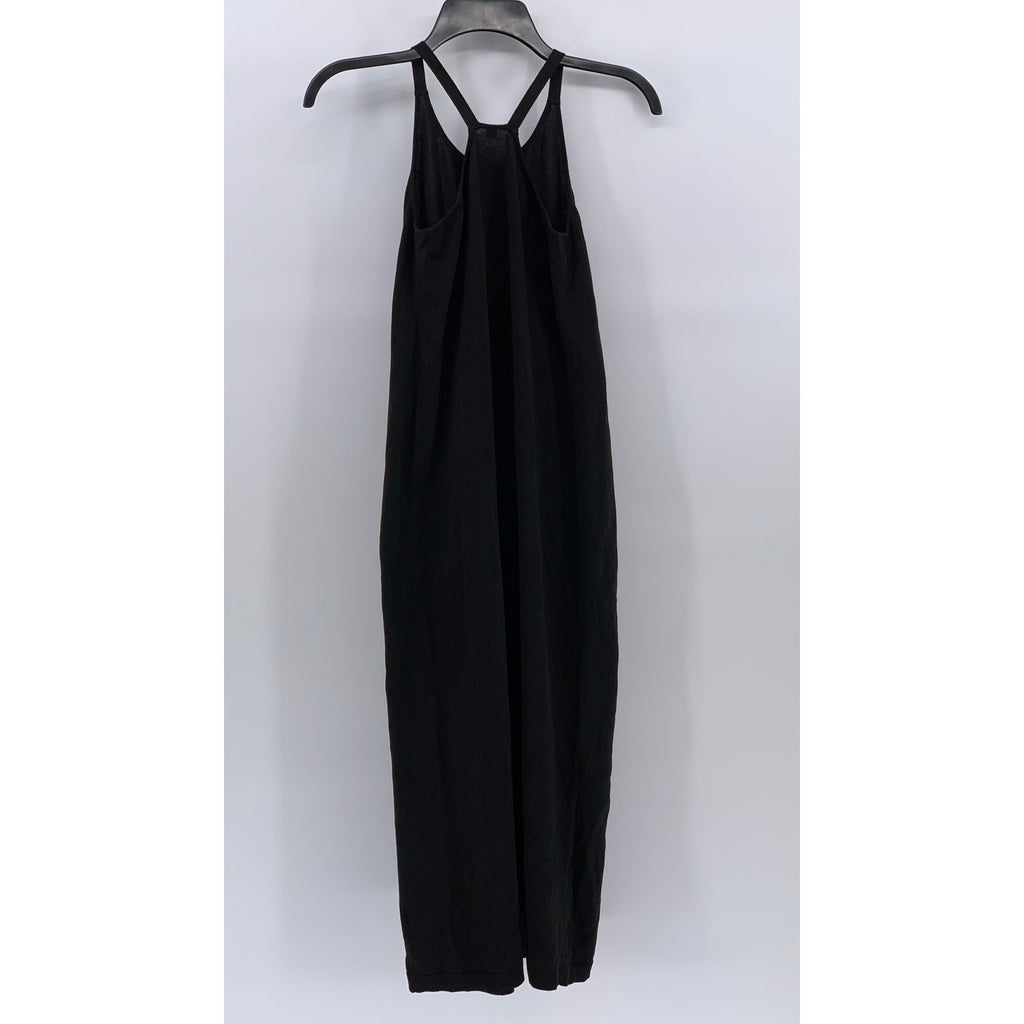 GU Women's Black Knit Halter Sleeveless Pullover Midi Dress SZ S