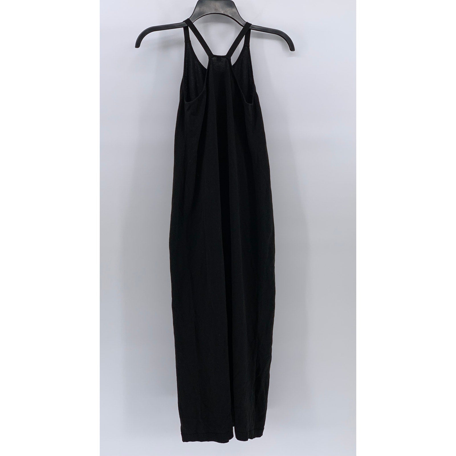 GU Women's Black Knit Halter Sleeveless Pullover Midi Dress SZ S