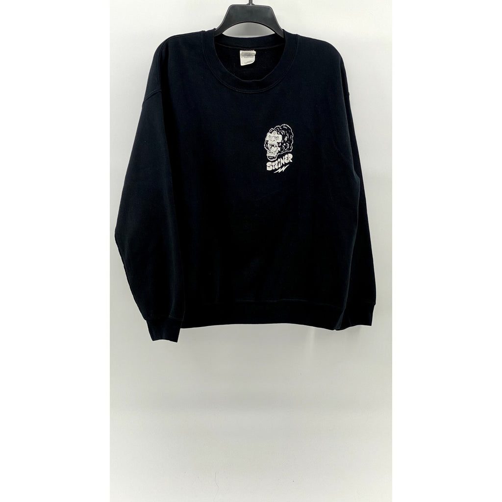 GILDAN Men's Black Heavy Blend Steiner Gorilla, Snake, Leopard Sweatshirt SZ L