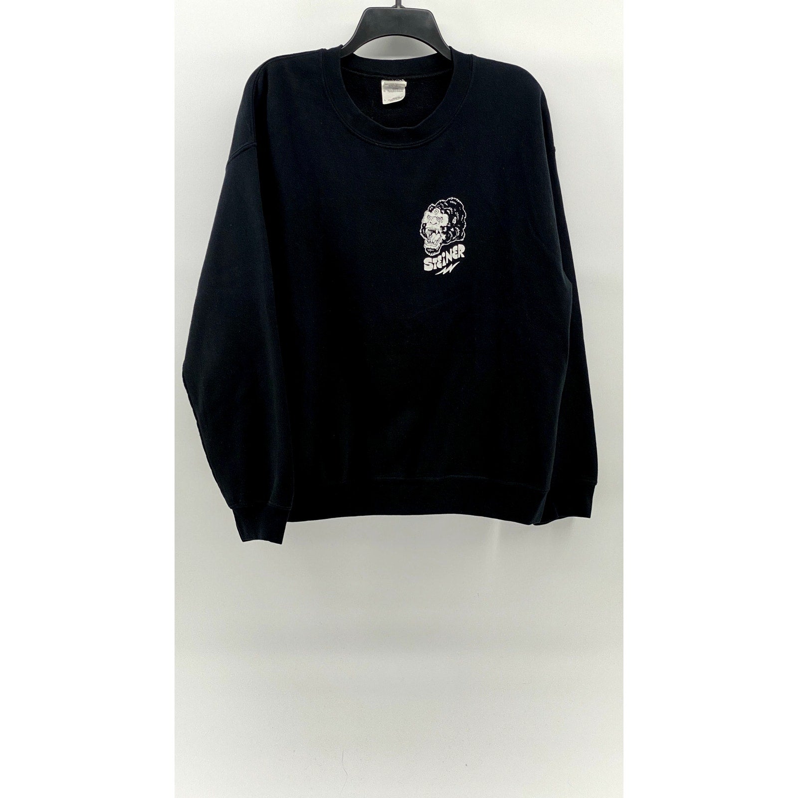 GILDAN Men's Black Heavy Blend Steiner Gorilla, Snake, Leopard Sweatshirt SZ L