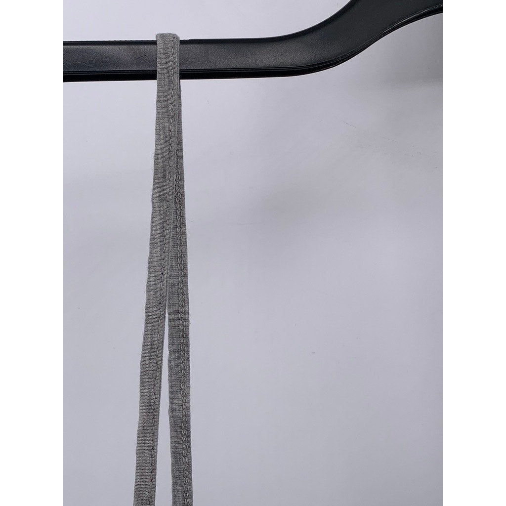 DIVIDED By H&M Women's Gray Straight-Neck Spaghetti Strap Cropped Tank Top SZ M