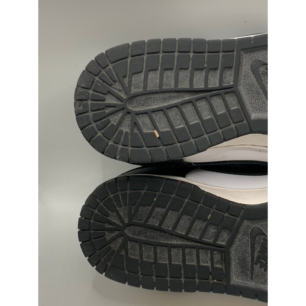 NIKE Men's Black-White Dunk Low-Top Sneakers SZ 9