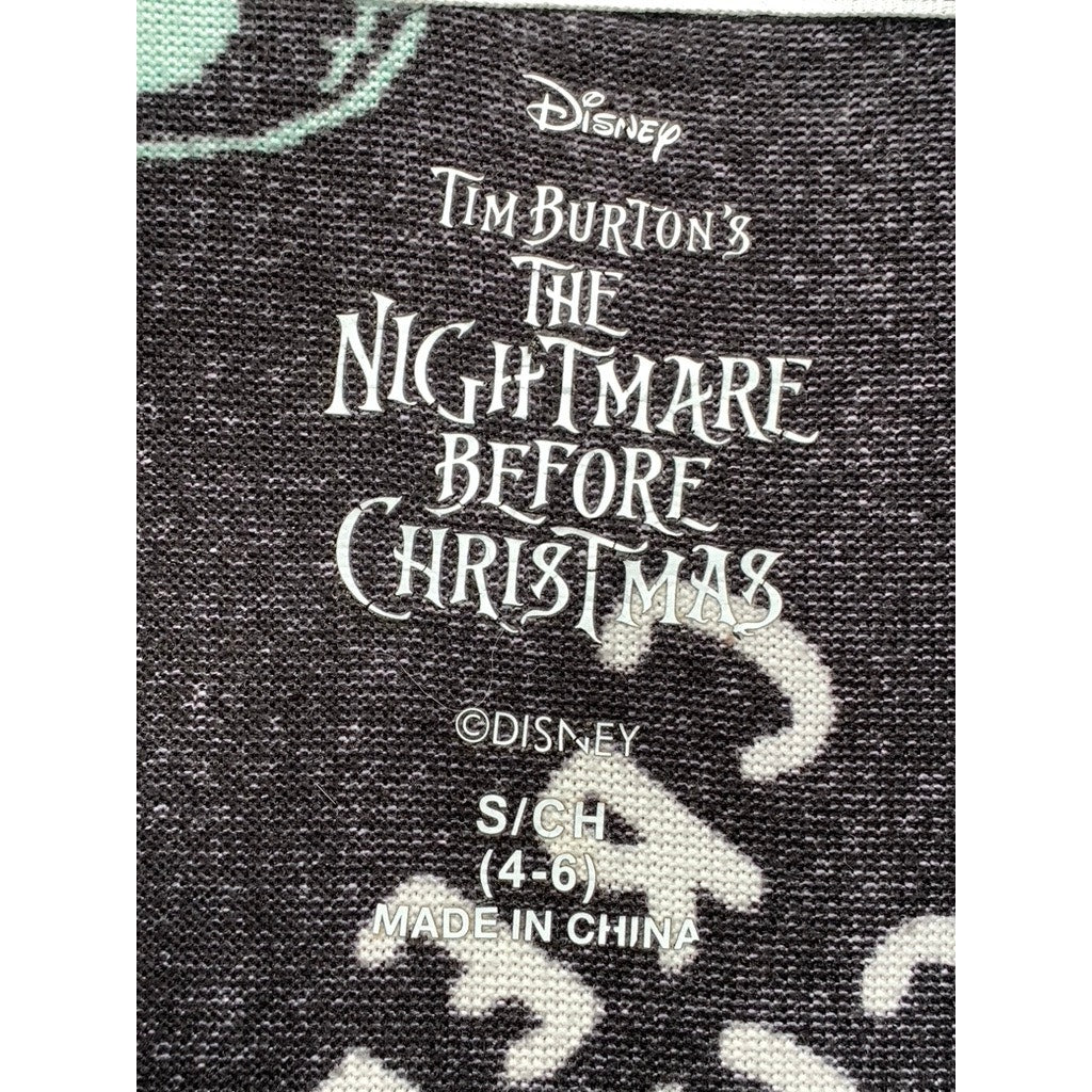 DISNEY Women's Black The Nightmare Before Christmas Print Hooded Sleep Gown SZ S