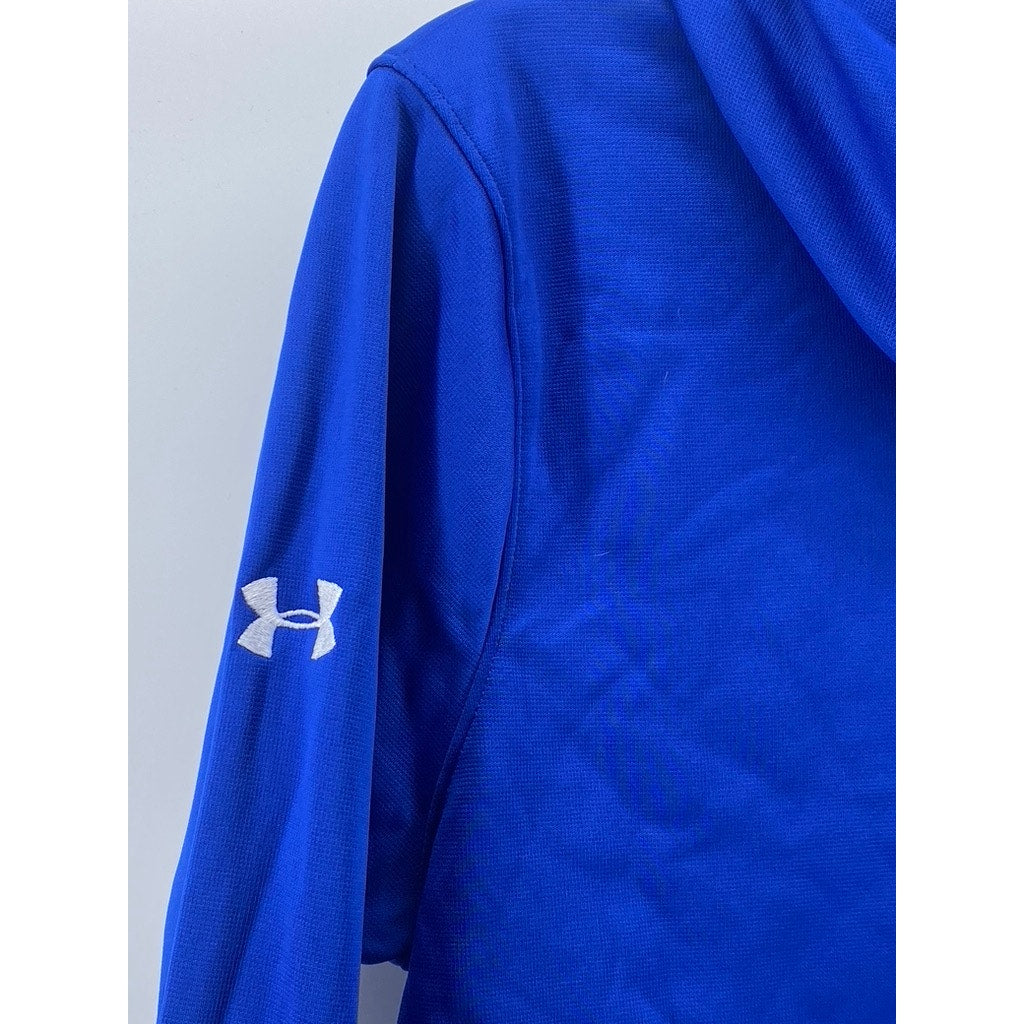 UNDER ARMOUR Men’s Royal Blue Aeronautical University Loose-Fit Hoodie SZ S