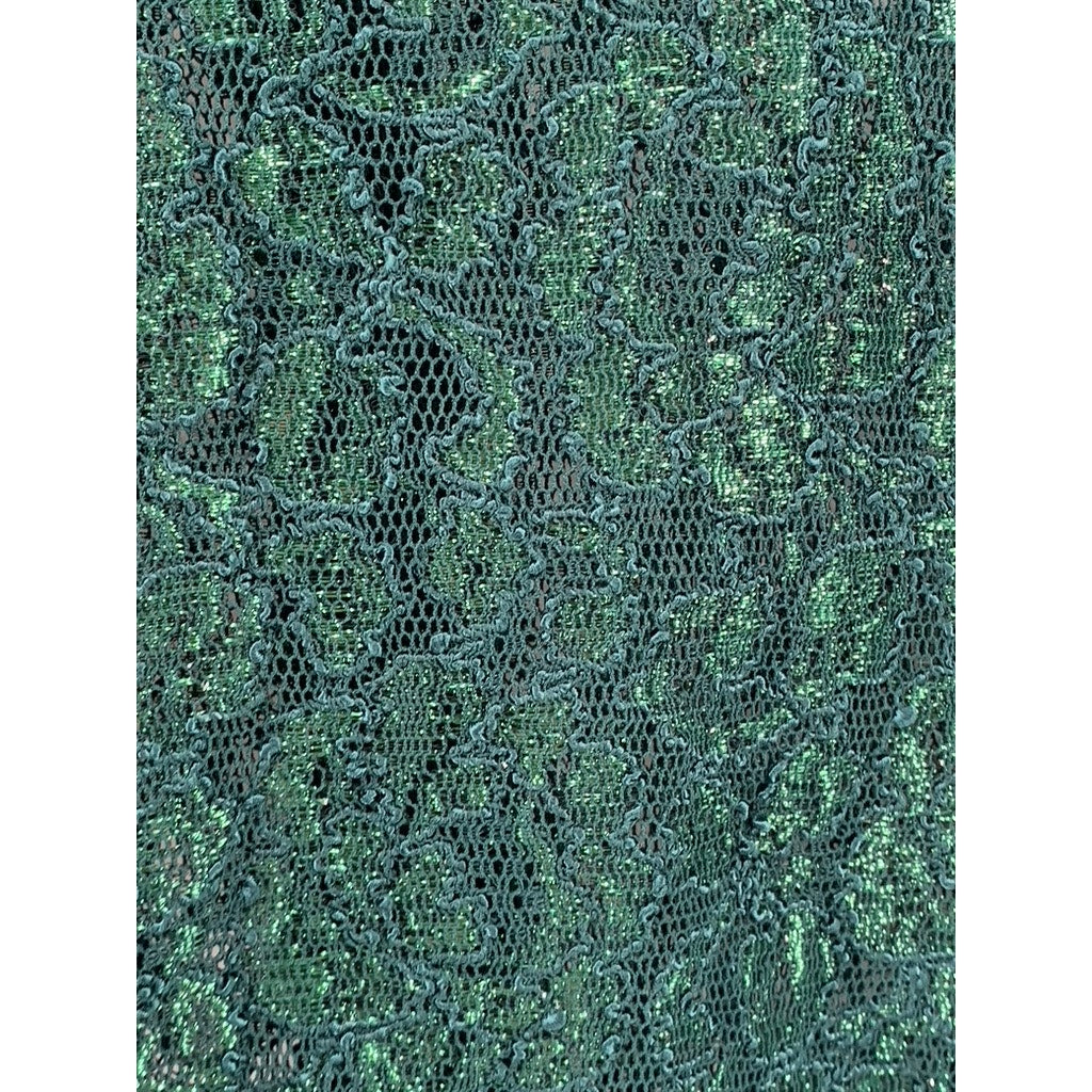SHARADE NITES Women's Vintage Plus Dark Green Floral Lace Cardigan SZ 20W