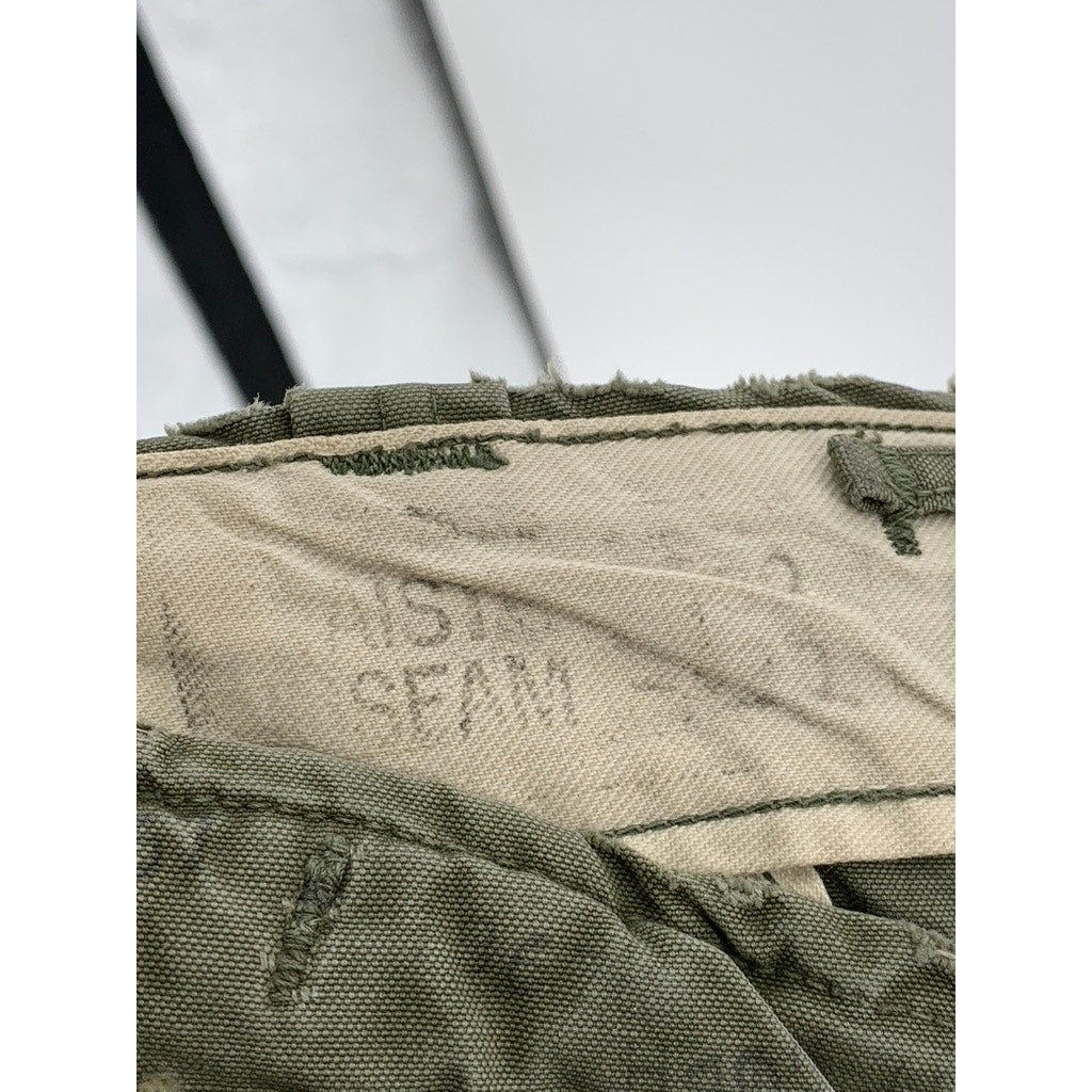 UNBRANDED Men's Green Straight-Leg Regular-Fit Utility Work Pants SZ 32X32